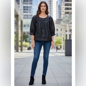 CORY LYNN CALTER black cropped jacket NWT